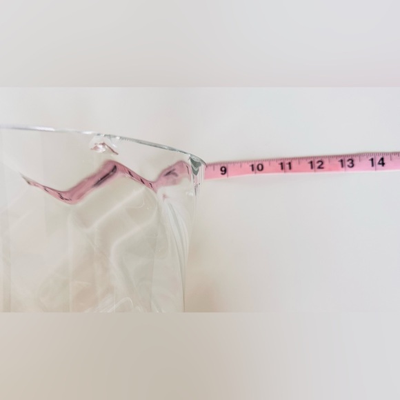 TOSCANY PERIGNON Handblown Concave Optic Ice or Wine/Champagne Bucket Glass Vase - Picture 14 of 14